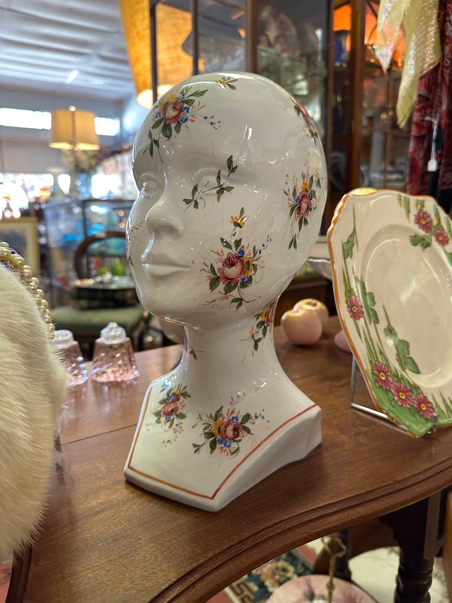 Vintage Italian Porcelain Head with Crazing
