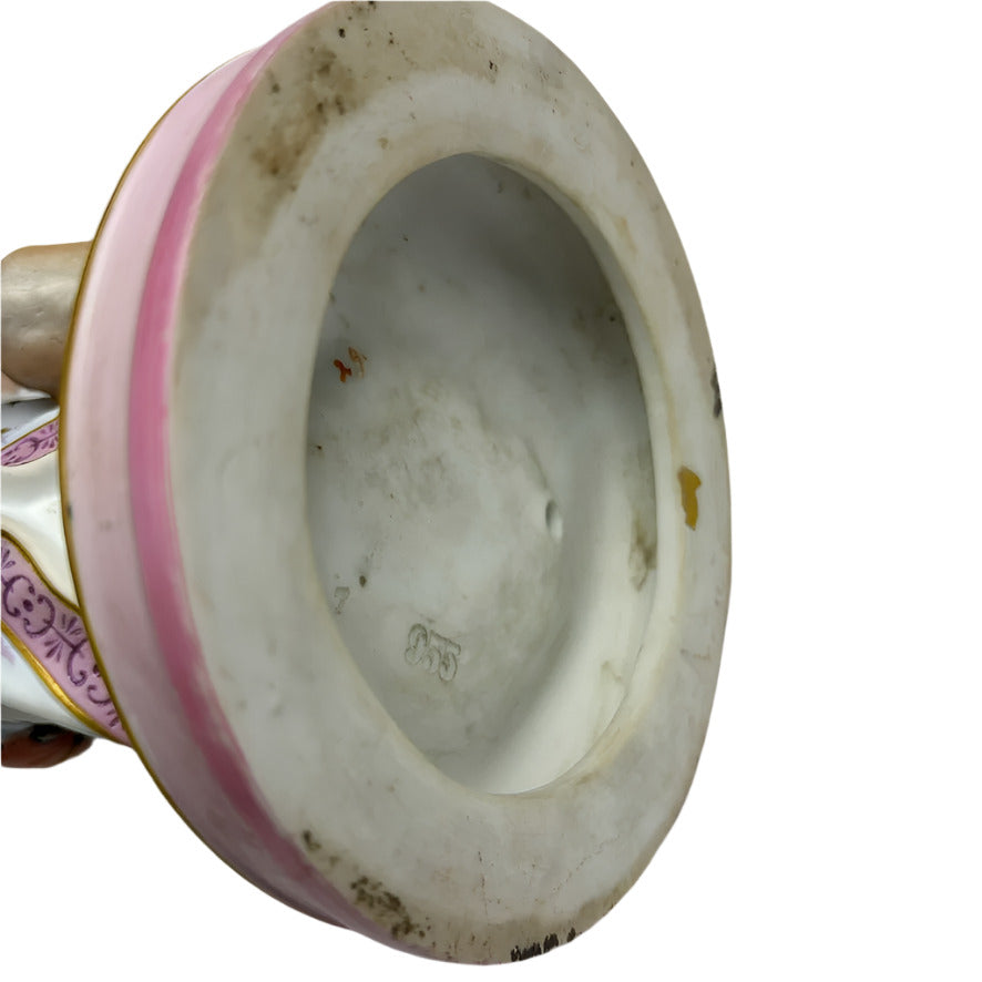 Scheibe-Alsbach Pair of 20th century hard paste porcelain figurines with hound and fawn