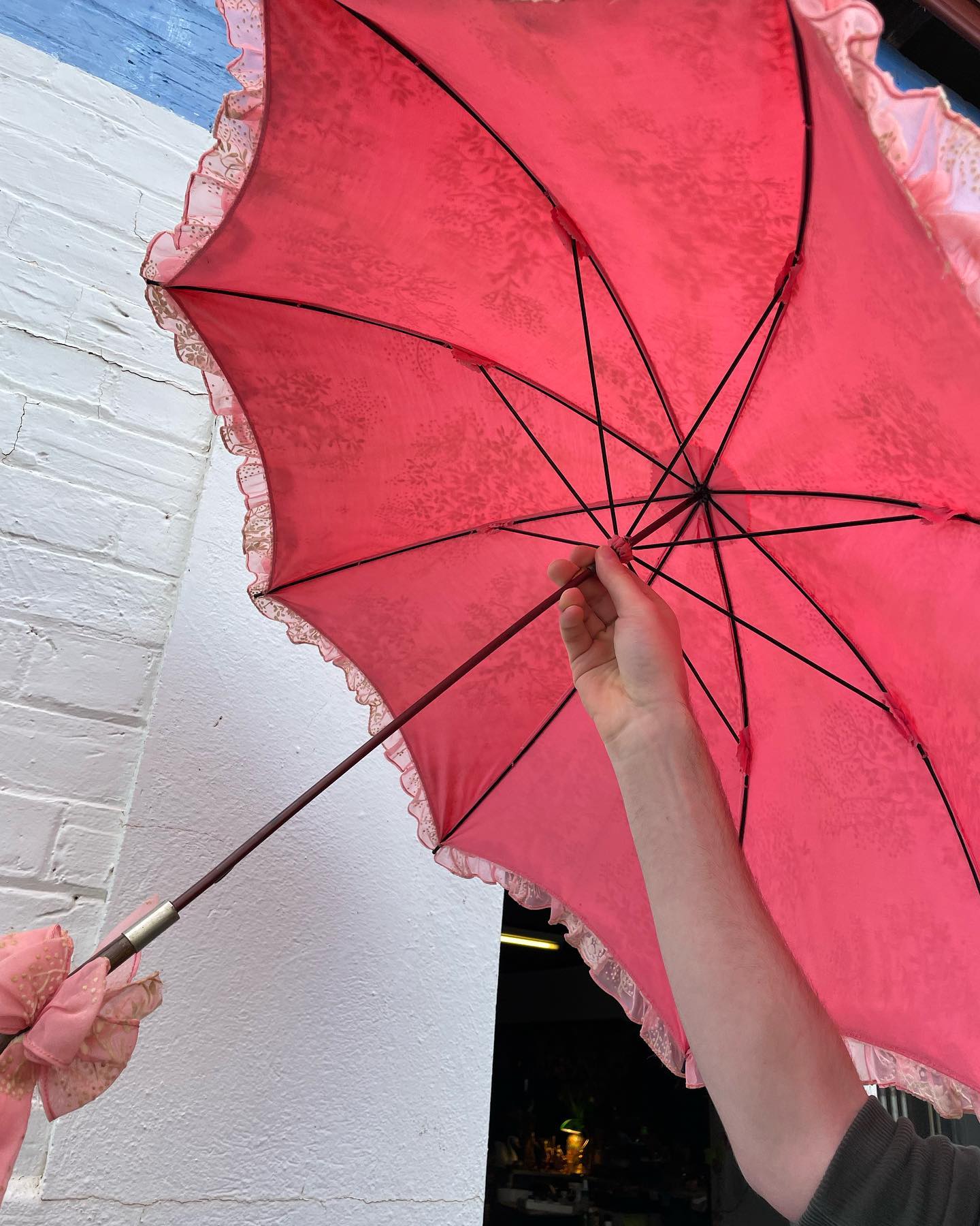 Victorian Ladies' Pink Parasol