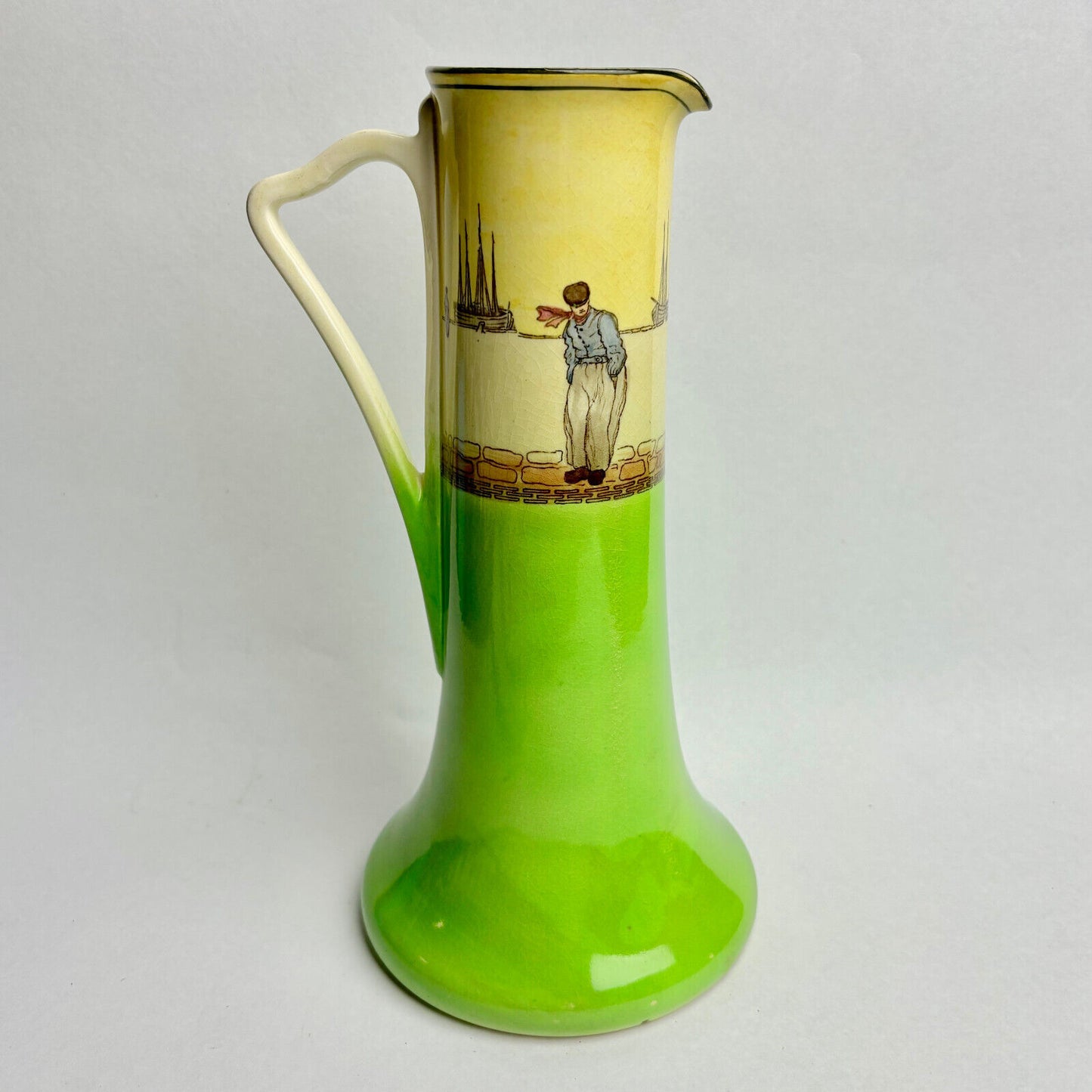 Royal Doulton Seriesware Dutch A Harlem narrow jug D1866 Charles Noake (26cm)