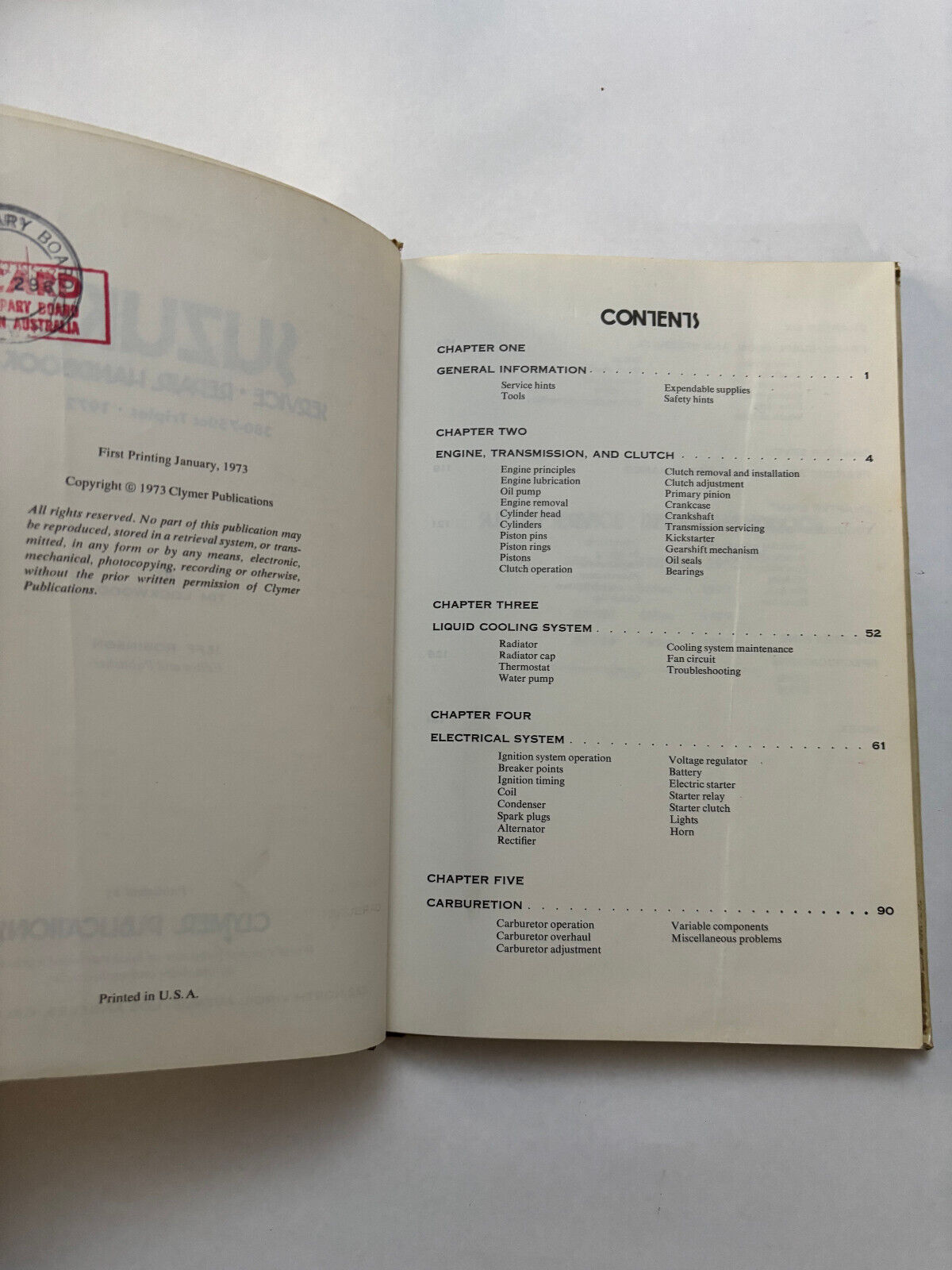 Suzuki 380-750cc Triples 1972-1977 Service Repair Performance Manual Clymer