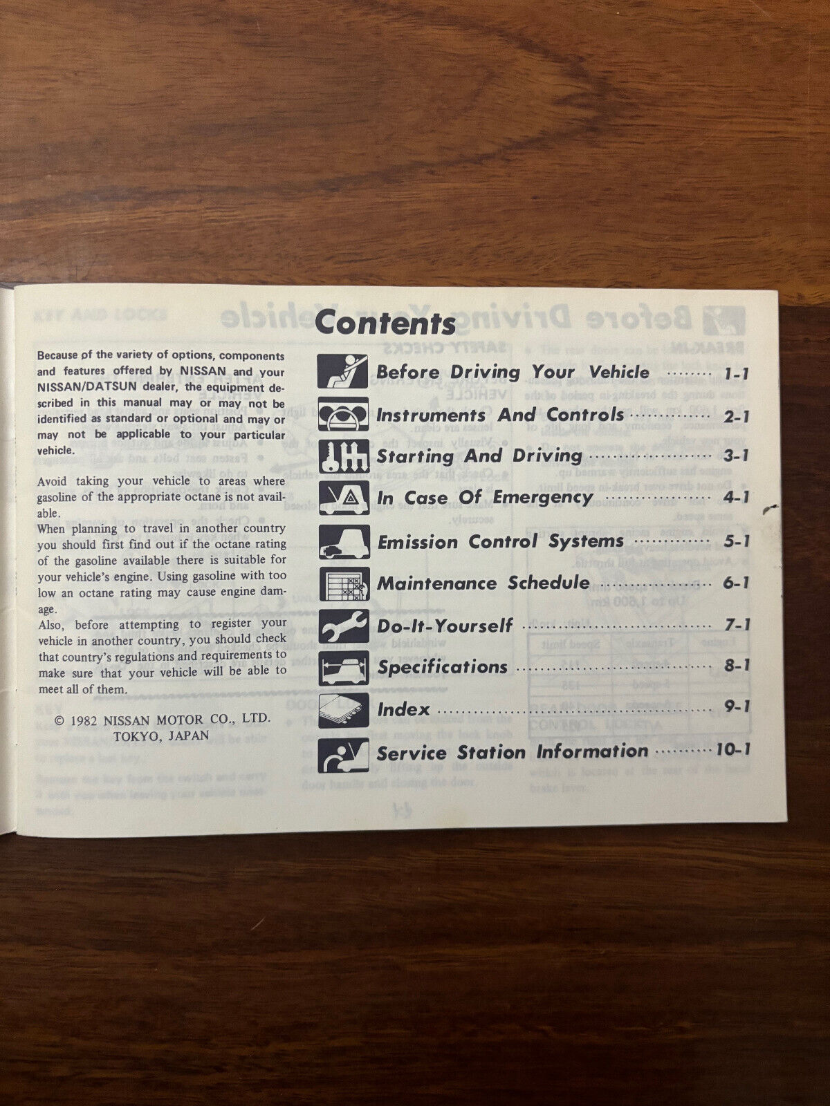 Datsun Nissan Pulsar N10 Series Owners Manual 1981