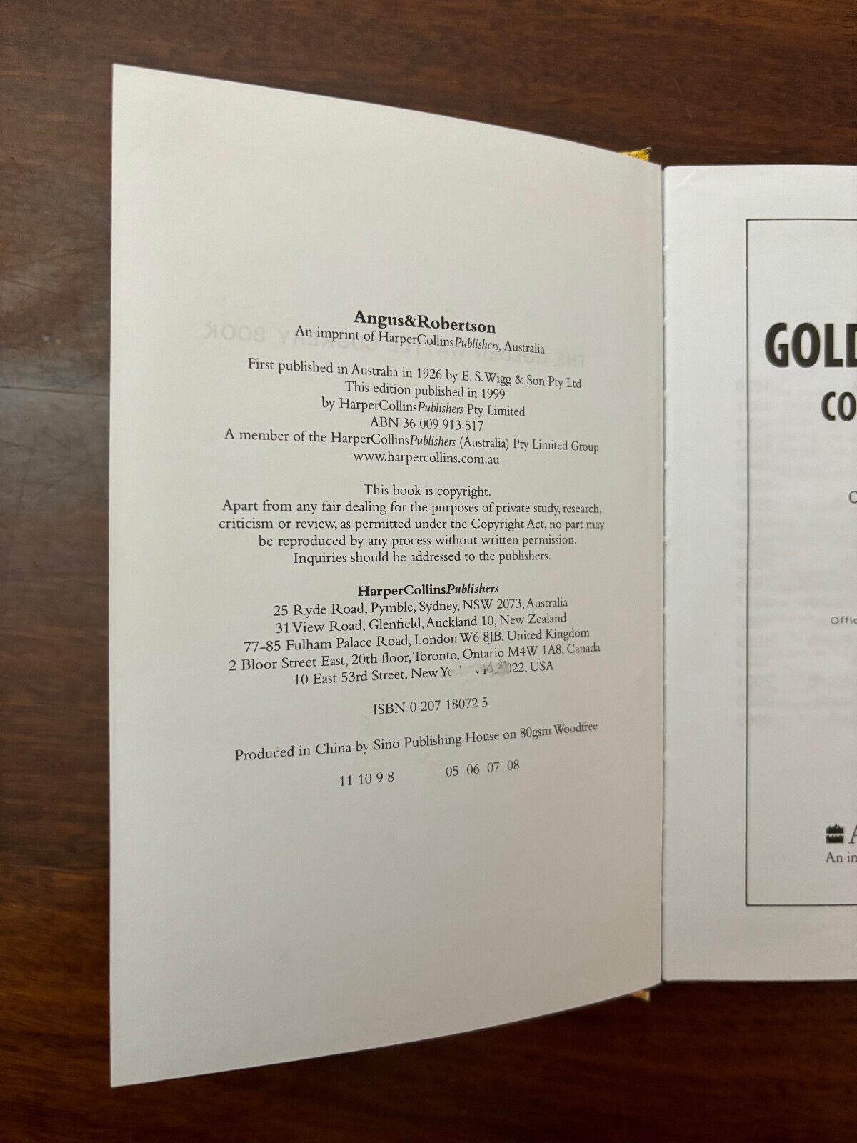 The Golden Wattle Cookery Book by M Wylie (Hardcover, 1993)