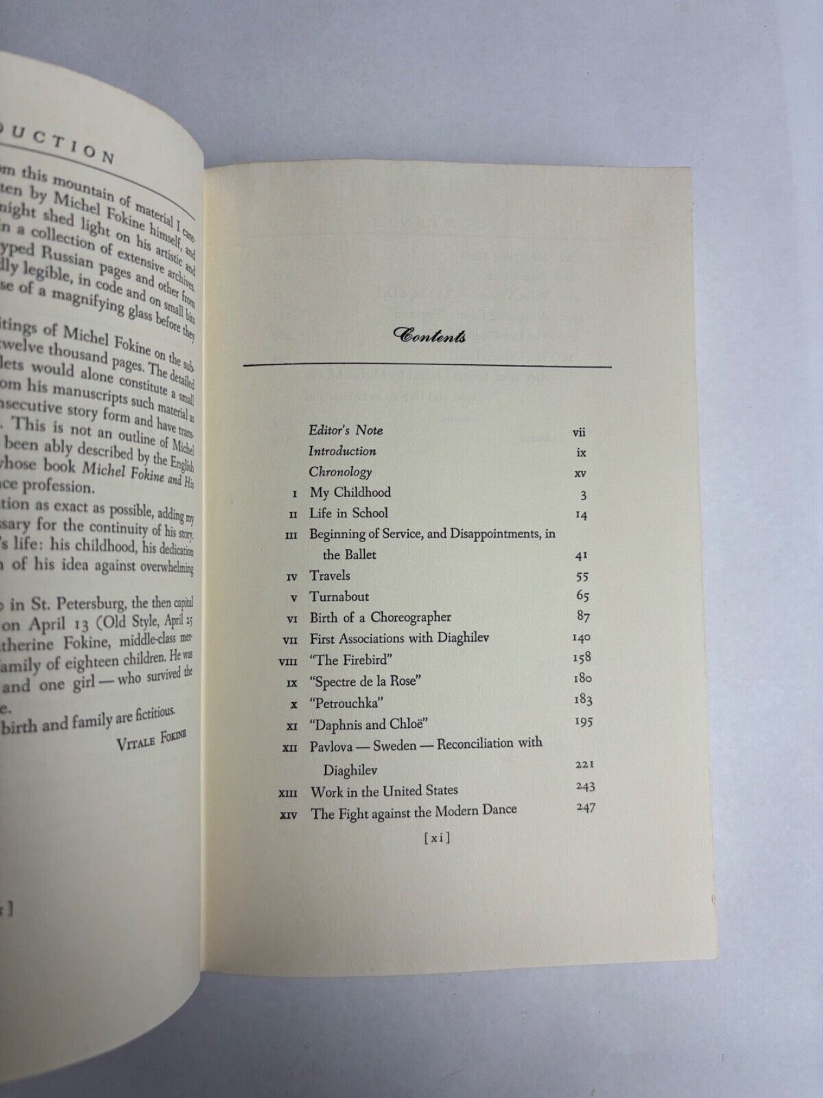 Fokine: Memoirs of a Ballet Master by Anatole Chujoy (Hardback 1961)