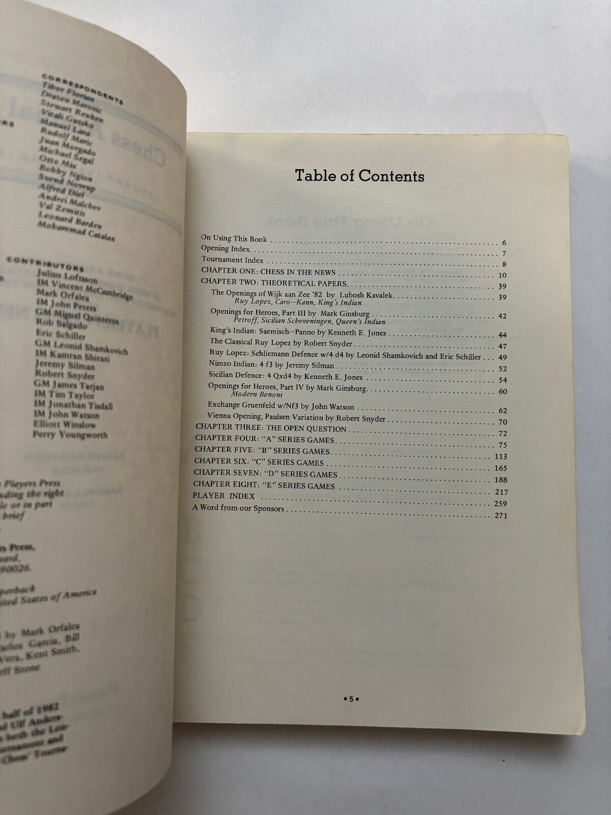 Chess Annual III By Larry Christiansen 1983