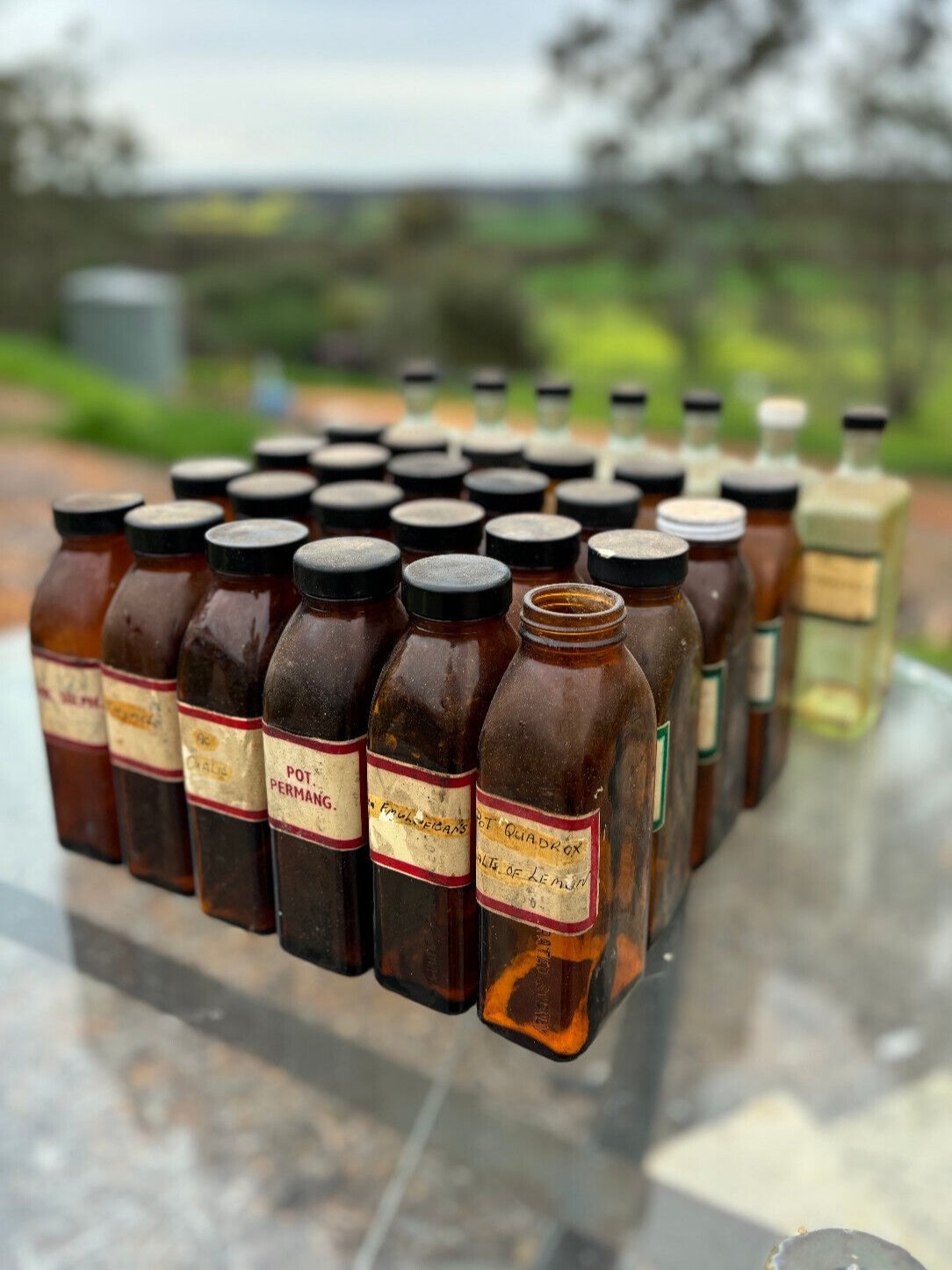Bulk Lot Vintage Apothecary Bottles x 31