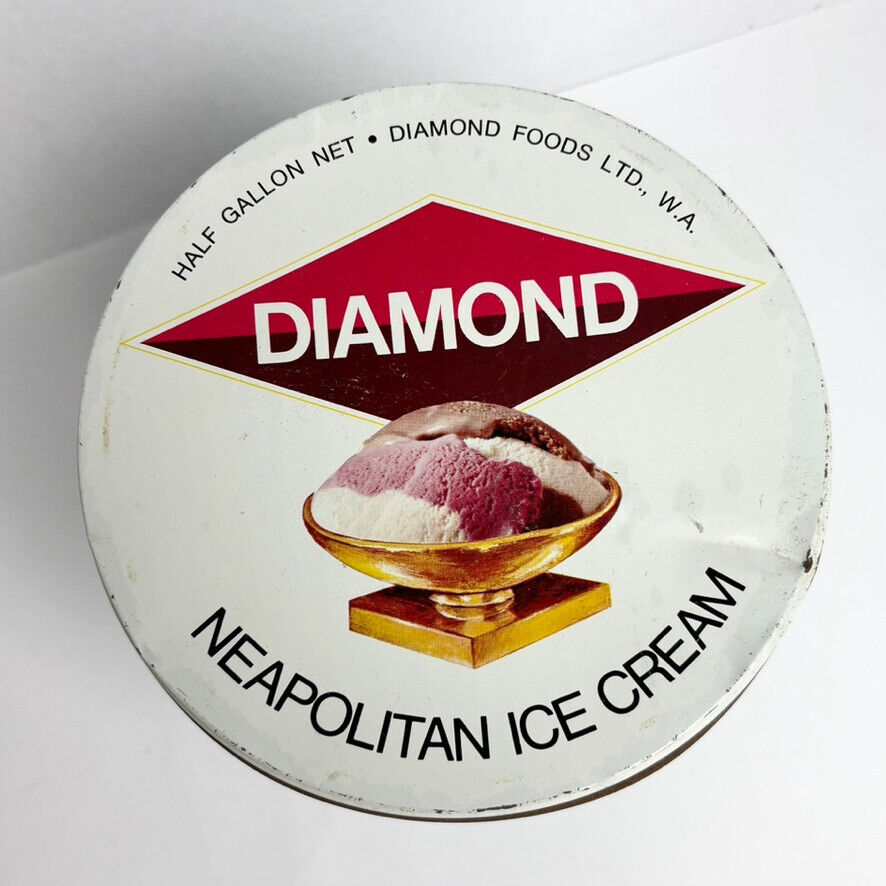 Vintage Diamond Neapolitan Ice Cream Tin