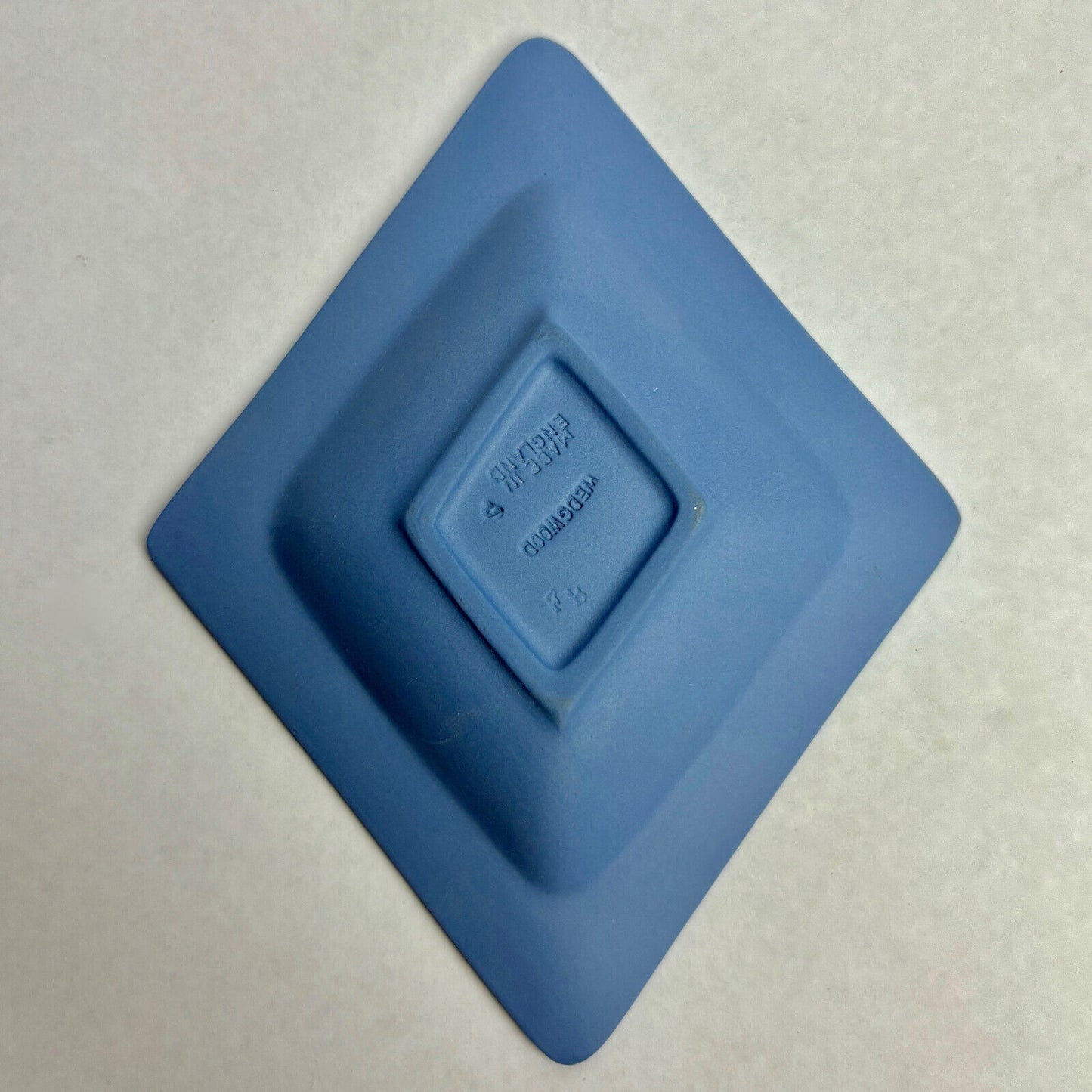 Antique Wedgwood Blue Diamond Plate