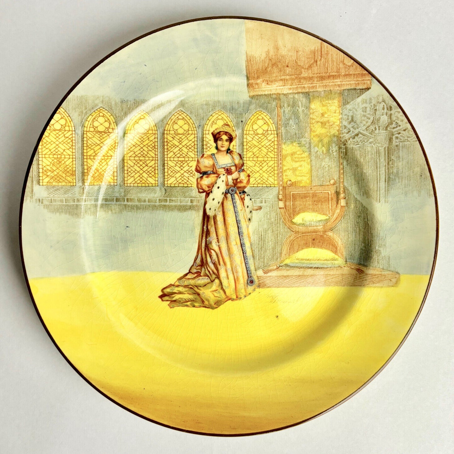 Vintage Royal Doulton “Katherine” Collection Series Plate (24cm)