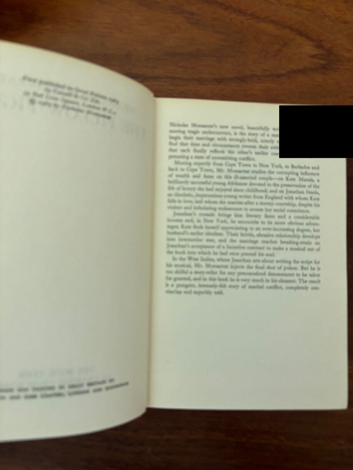 The Burden of Proof, James Barlow, HB 1968, Fiction, Crime, Thriller