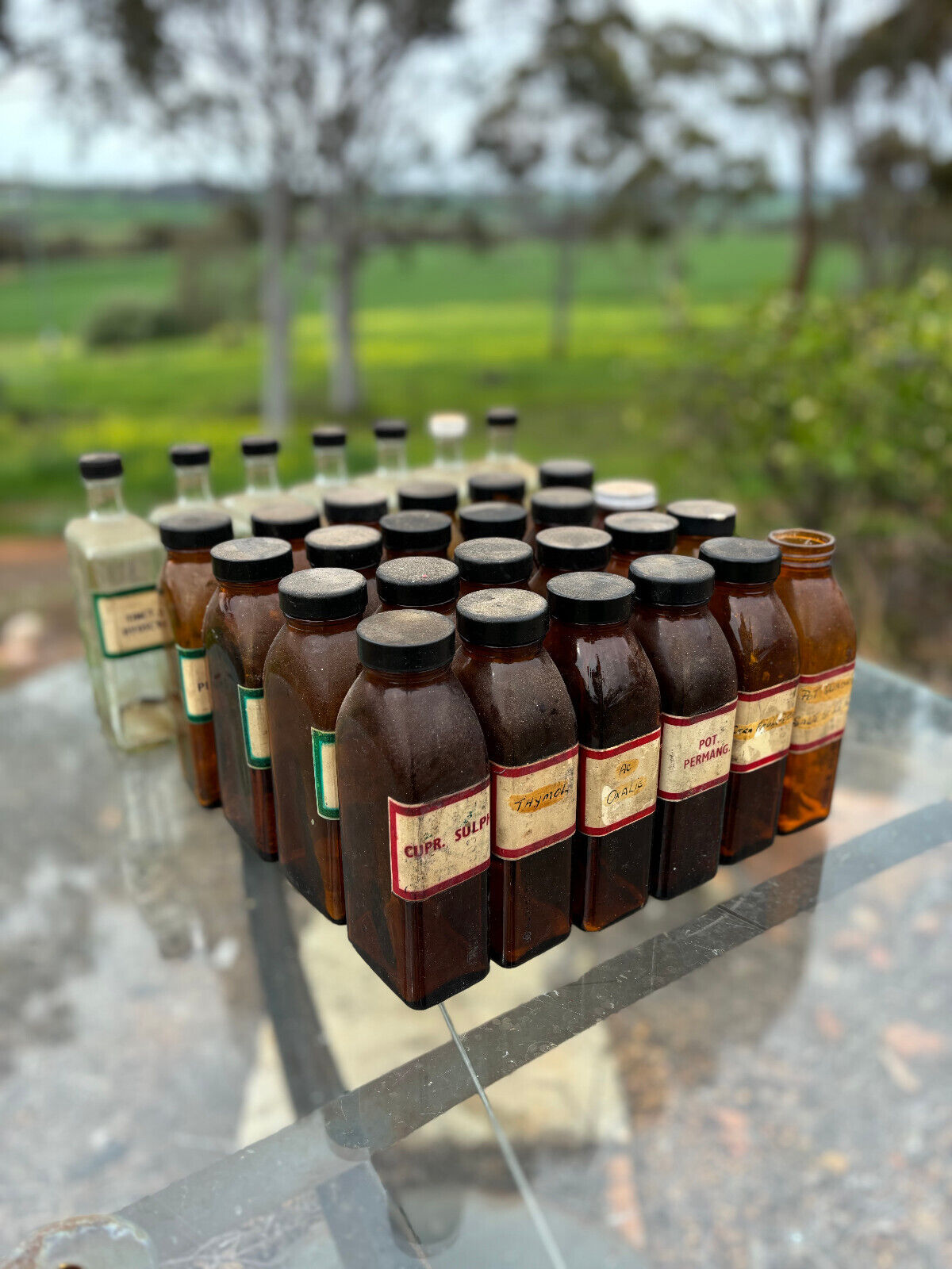 Bulk Lot Vintage Apothecary Bottles x 31