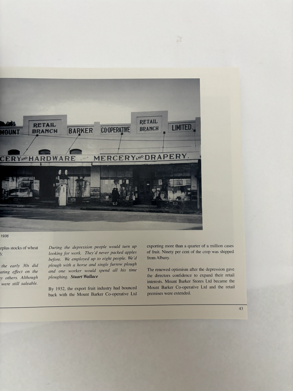 It started with apples: The story of the Mount Barker Co-operative Ltd