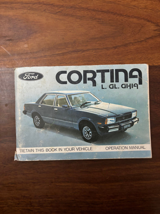 Ford Cortina L. GL. Ghia Operation Manual/Maintenance Schedule-1980 (e013)