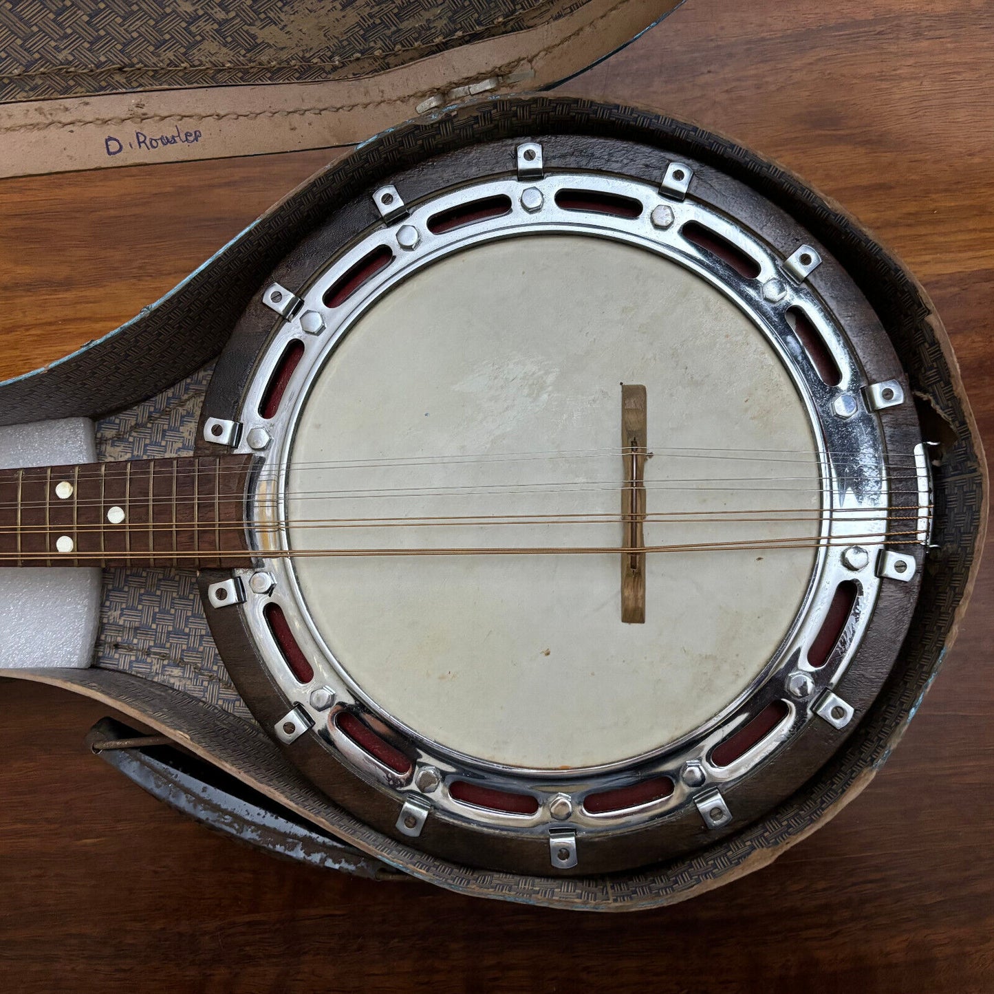 1940’s Banjo Mandolin in fully restored condition with original case