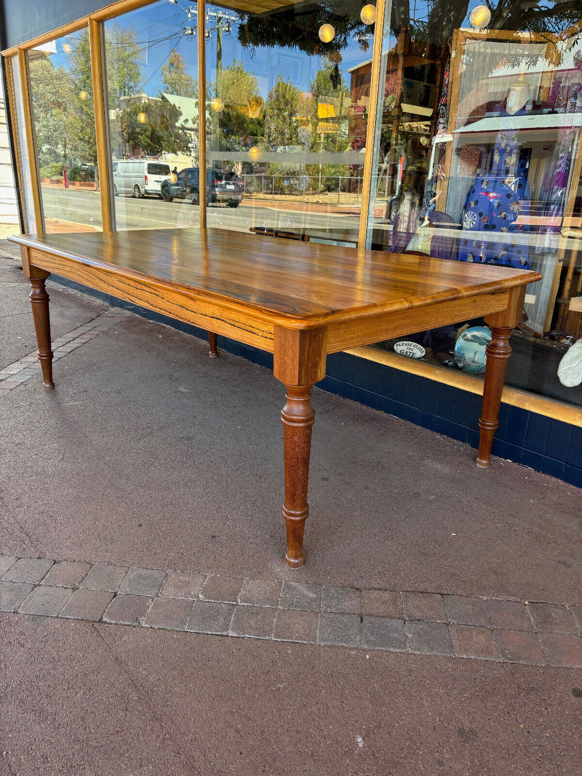 Stunning handmade Marri table with Wandoo legs