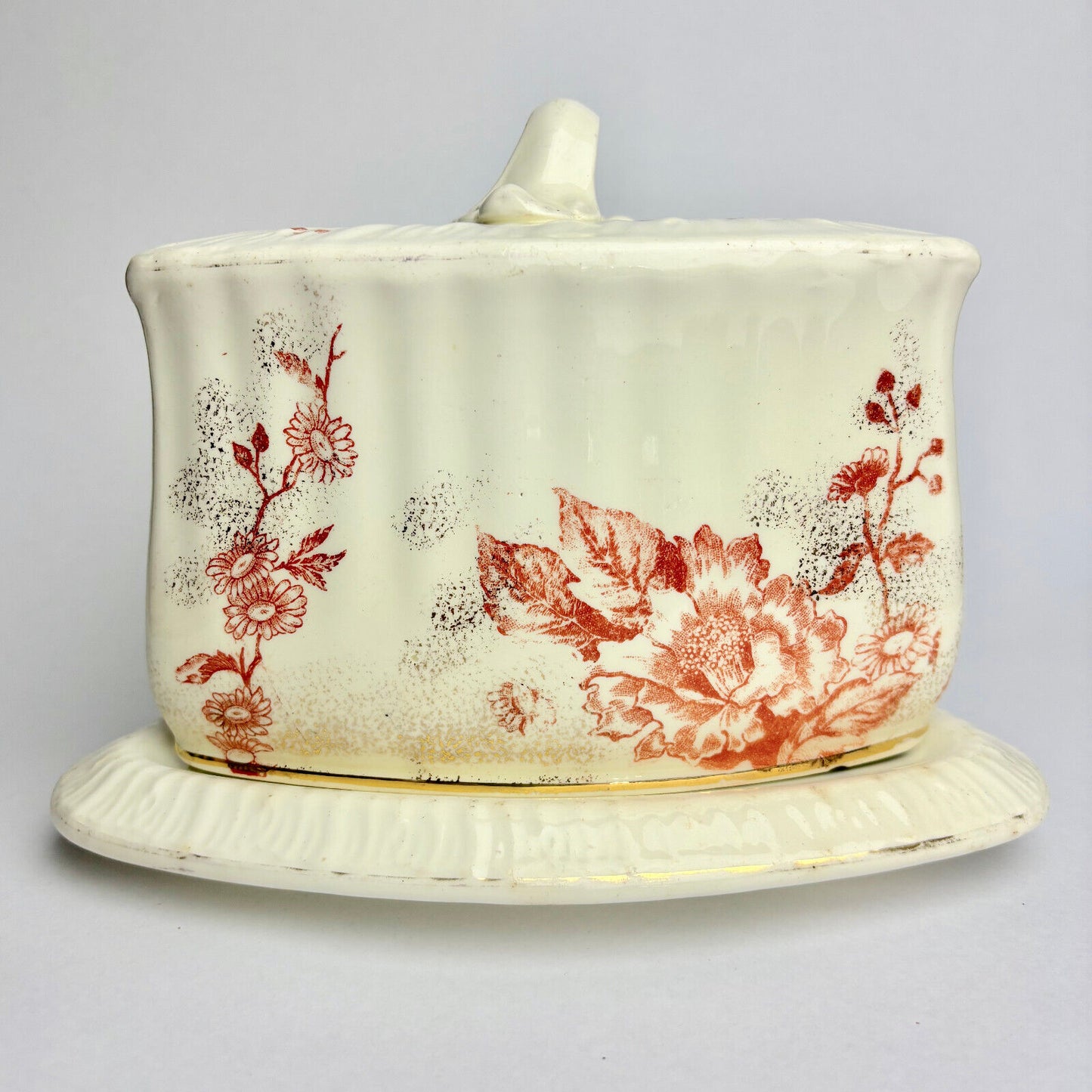 Large Victorian Cheese Dish and Cover