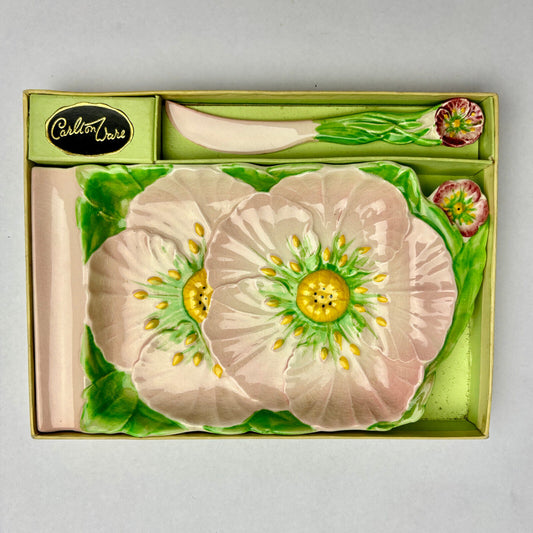 Carlton Ware Butter Cup Butter/Jam Dish, Box & Spoon