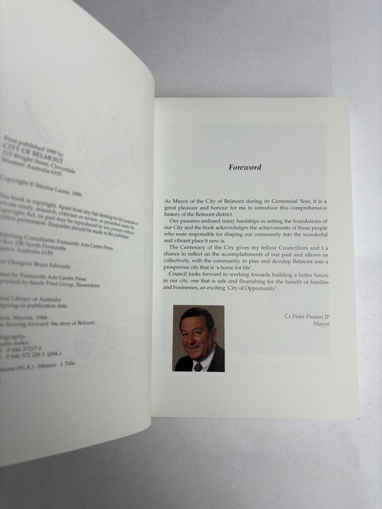 Forever Flowing Forward: the story of Belmont by Maxine Laurie (Softcover, 1999)