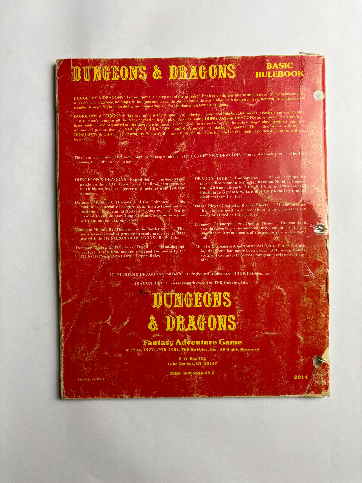 Dungeons and Dragons - Basic and Expert - Introduction 1981