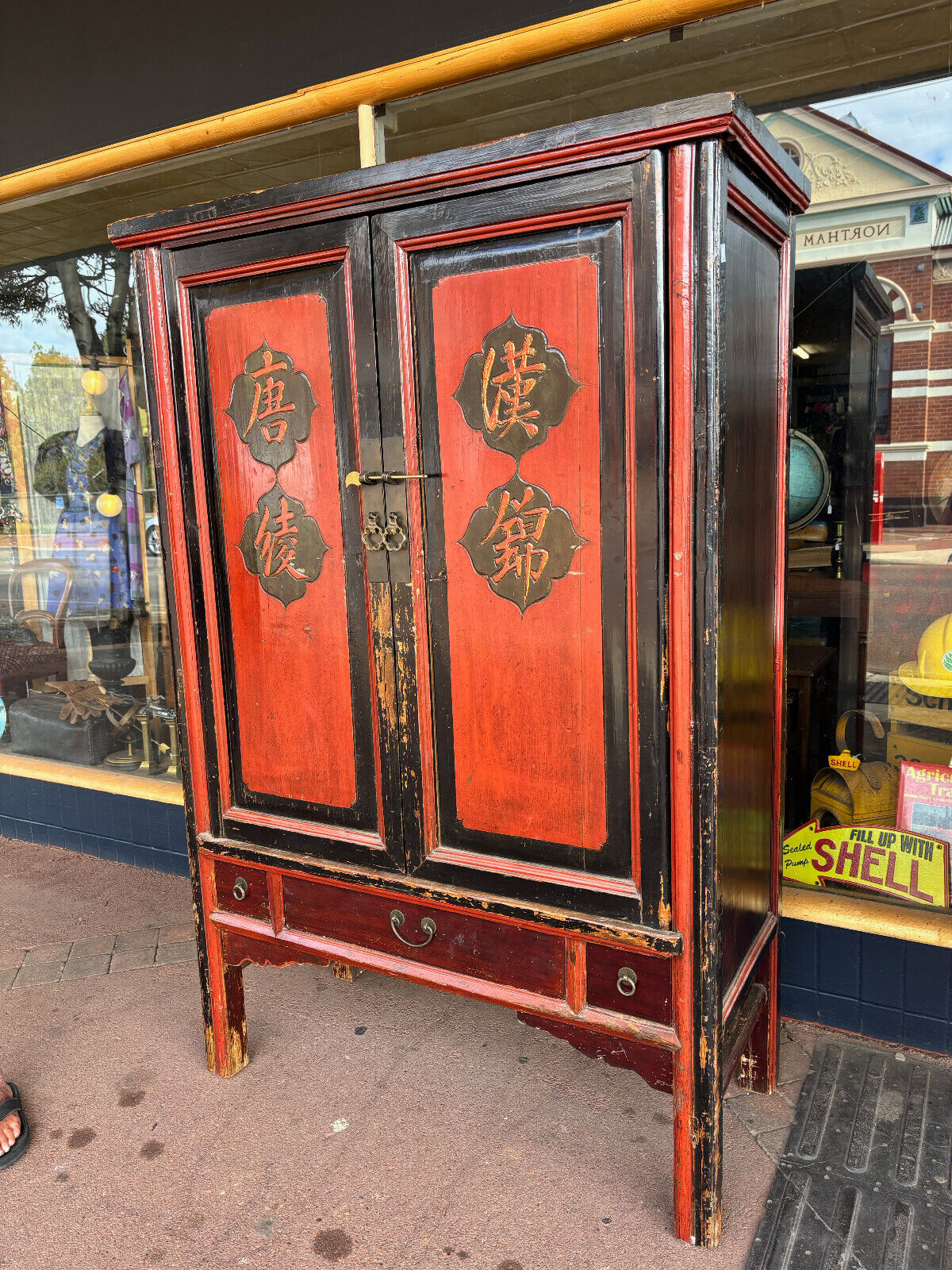 Antique Chinese Scripture Cupboard