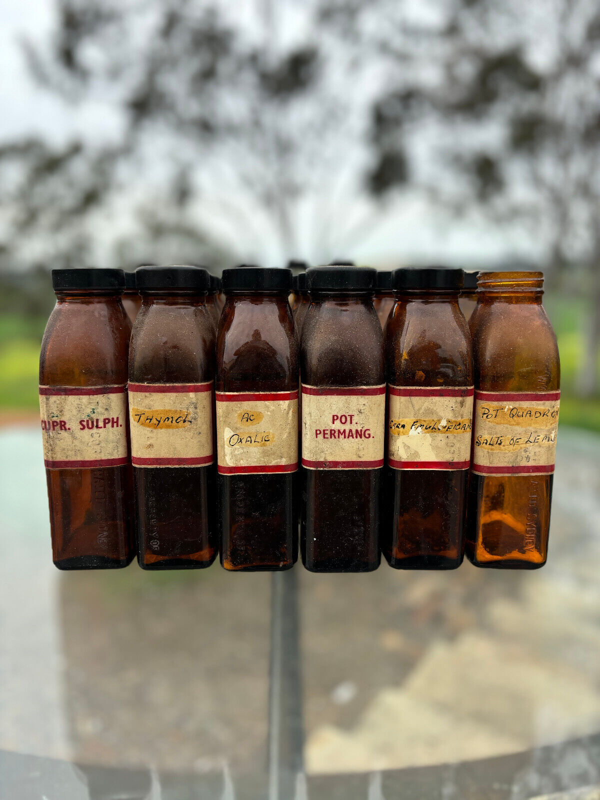 Bulk Lot Vintage Apothecary Bottles x 31