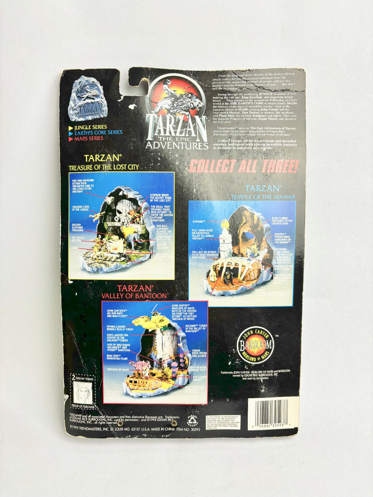 Tarzan Epic Adventures Treasure of the Lost City Trendmasters Micro Playset 1995