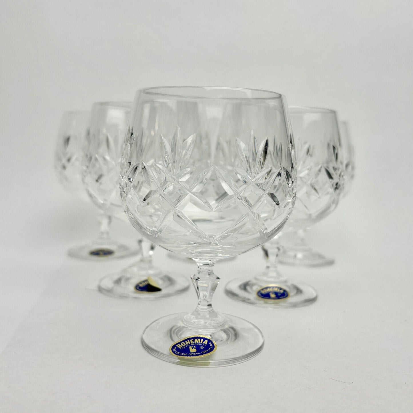 Bohemia Lead Crystal Glass 6pc