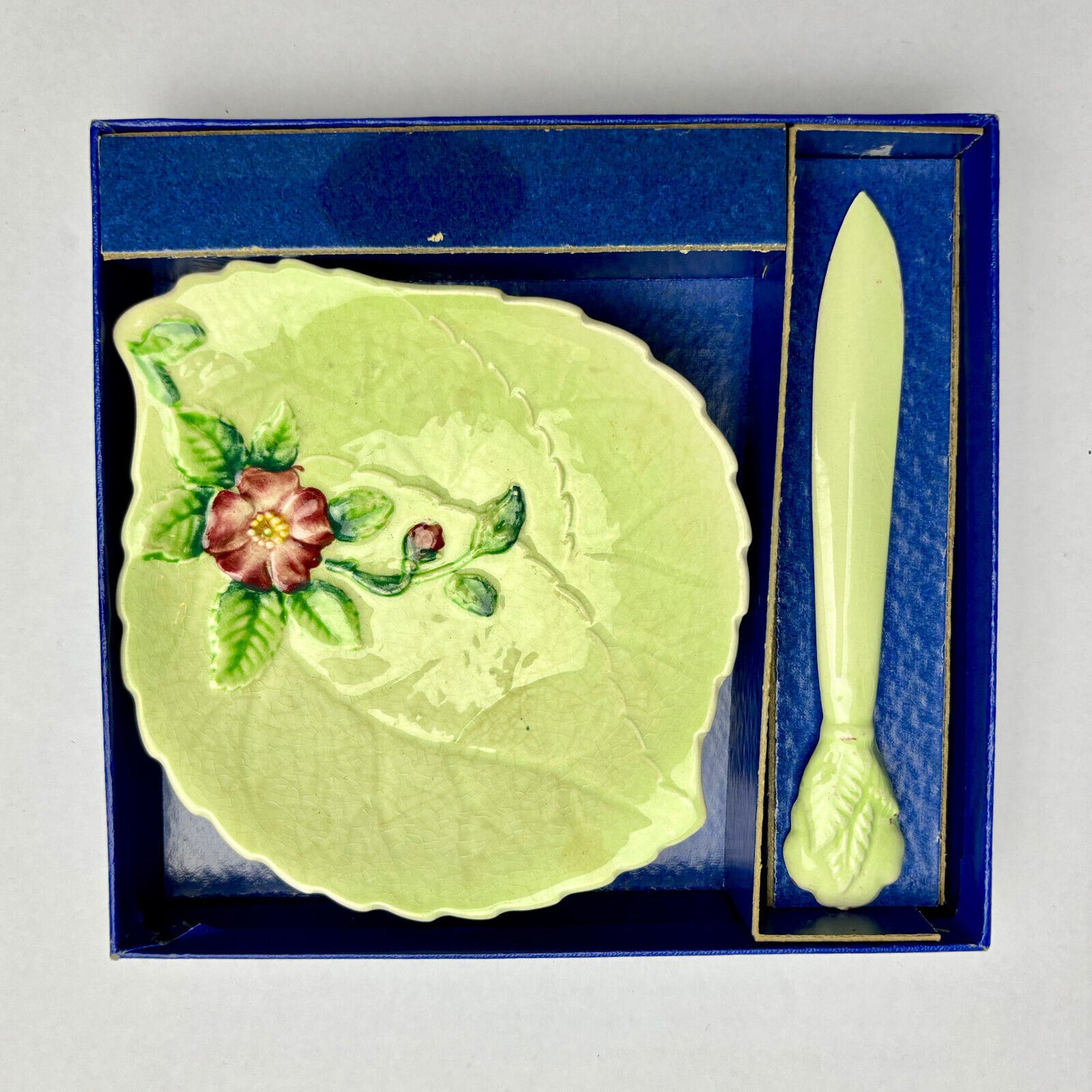 Carlton Ware Australian Design Butter/Jam Dish, Box & Spoon