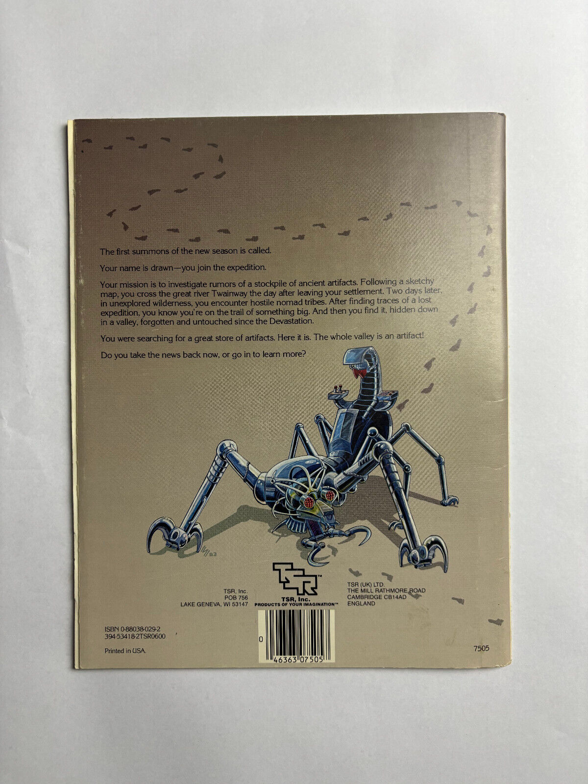 TSR Gamma World The Mind Masters