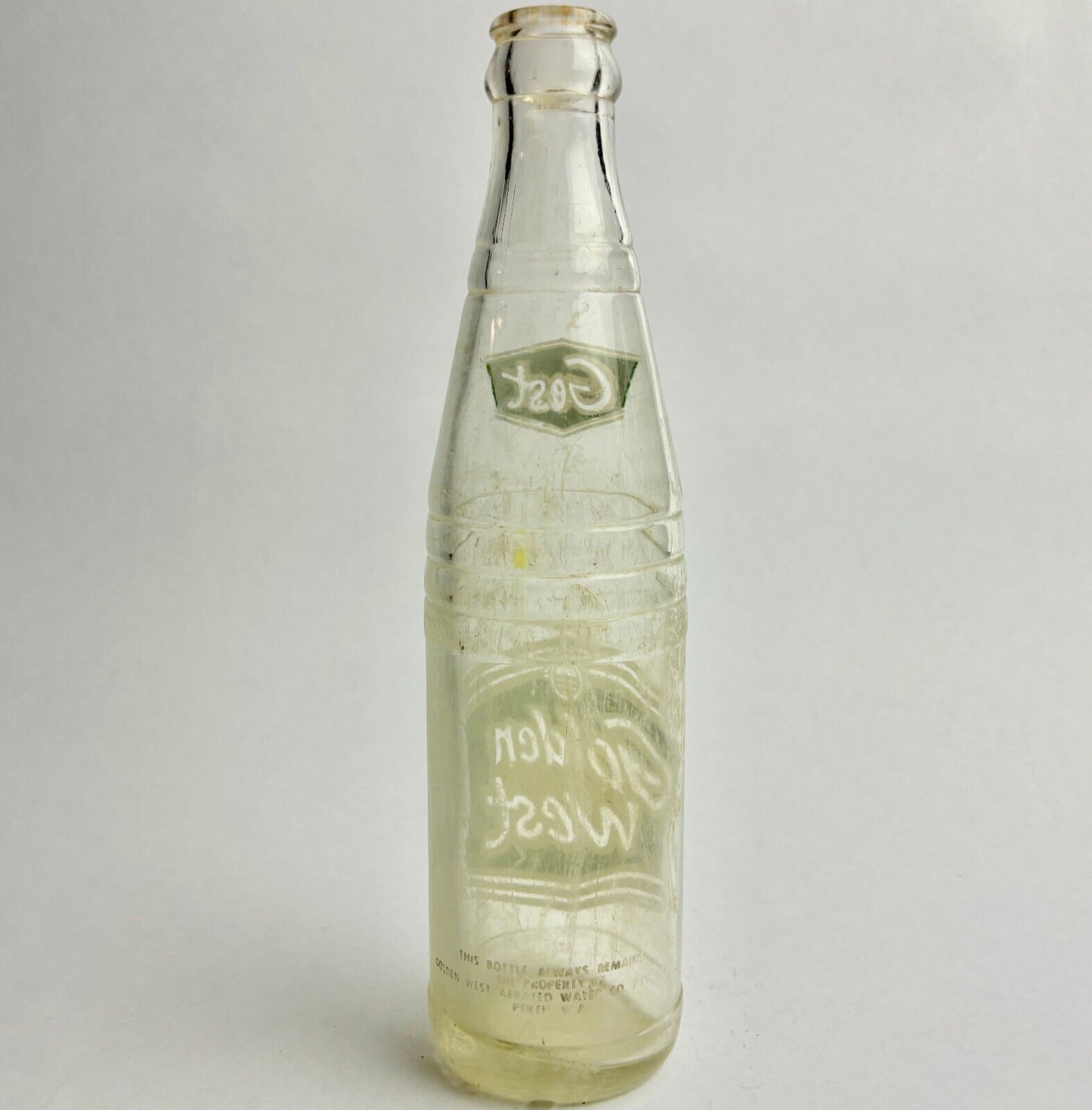 Golden West pyroglaze bottle, Perth WA