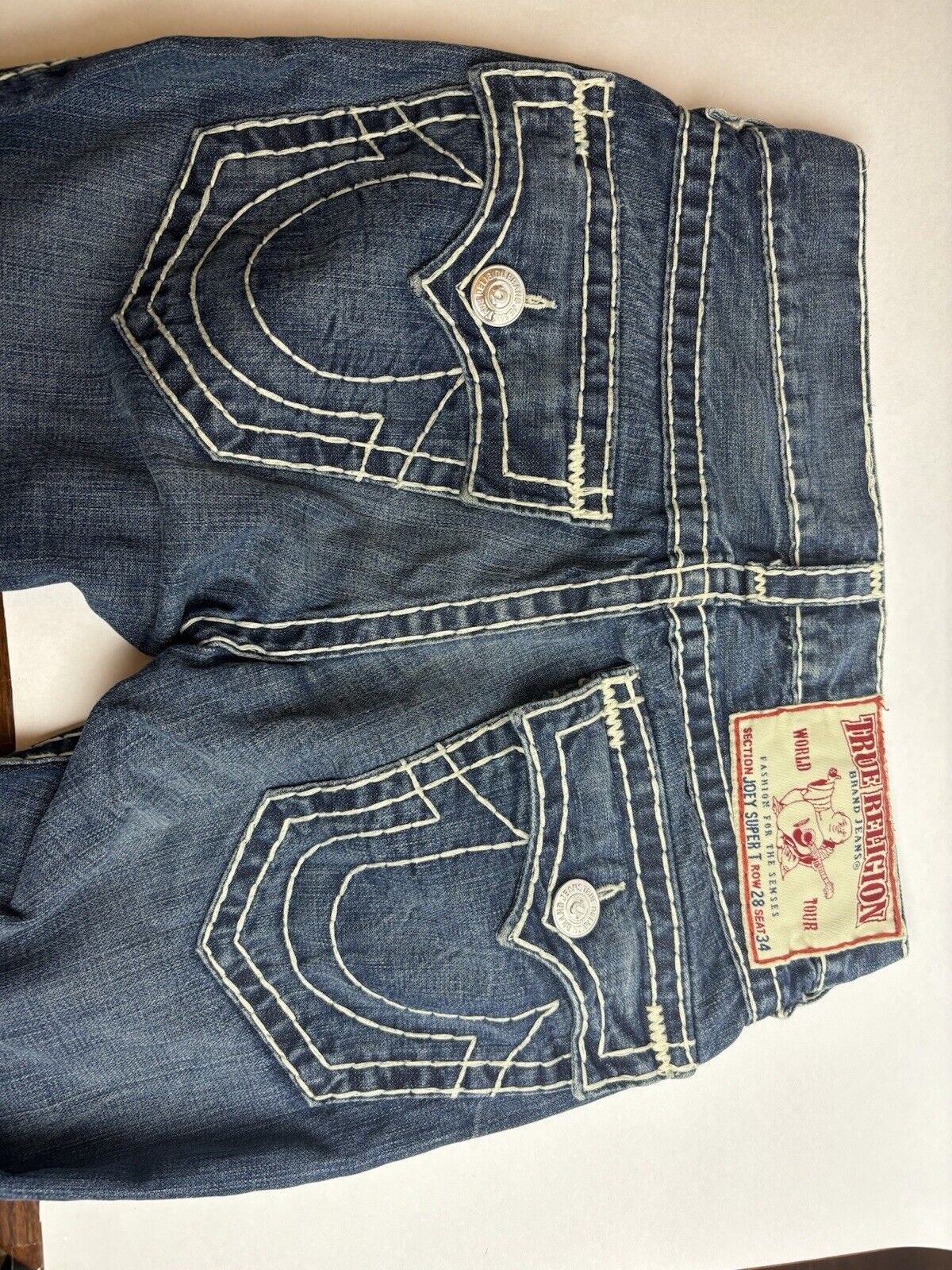 True religion Women's JEANS Joey Super T DEEP LAGOON 28w 34L