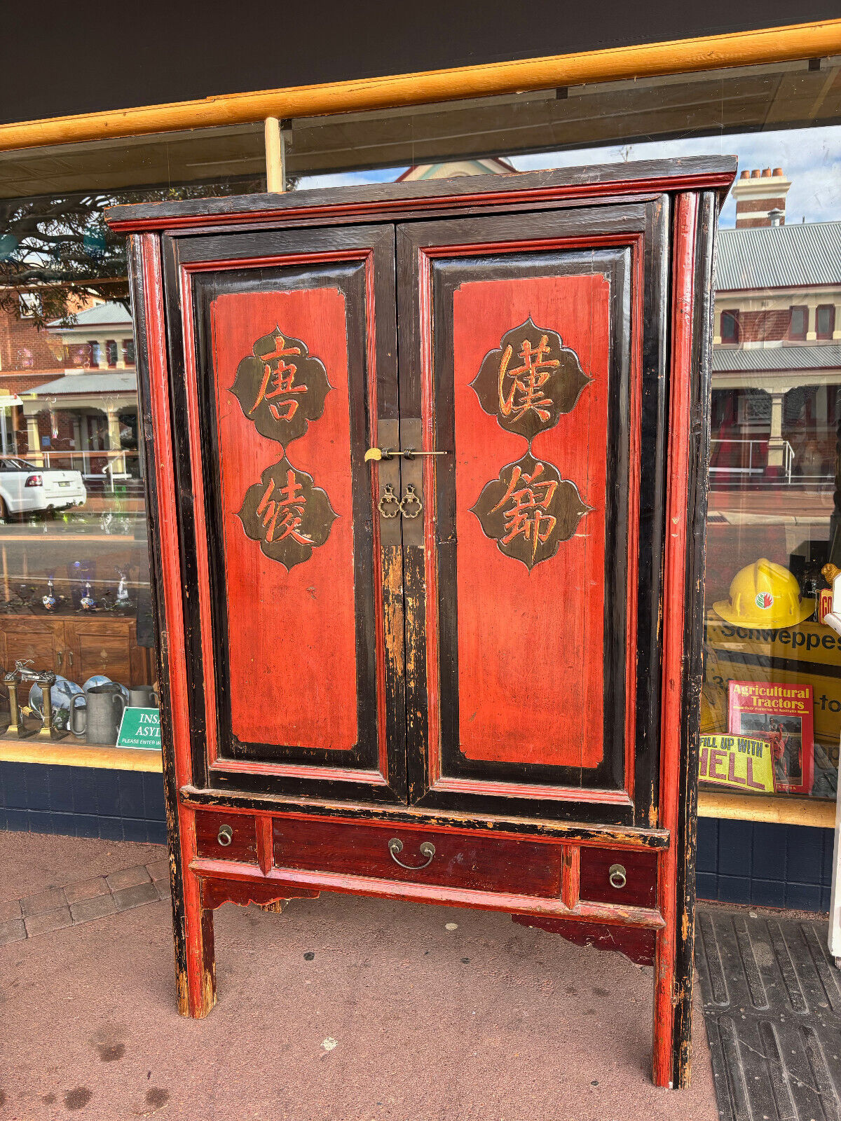 Antique Chinese Scripture Cupboard