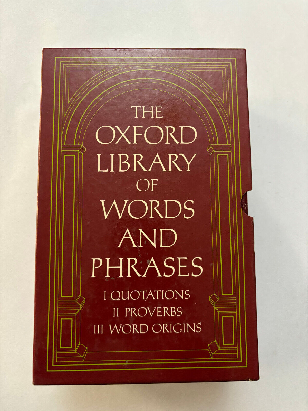 The Oxford Library of Words and Phrases: 3 Volume Box Cover Quotations Proverbs