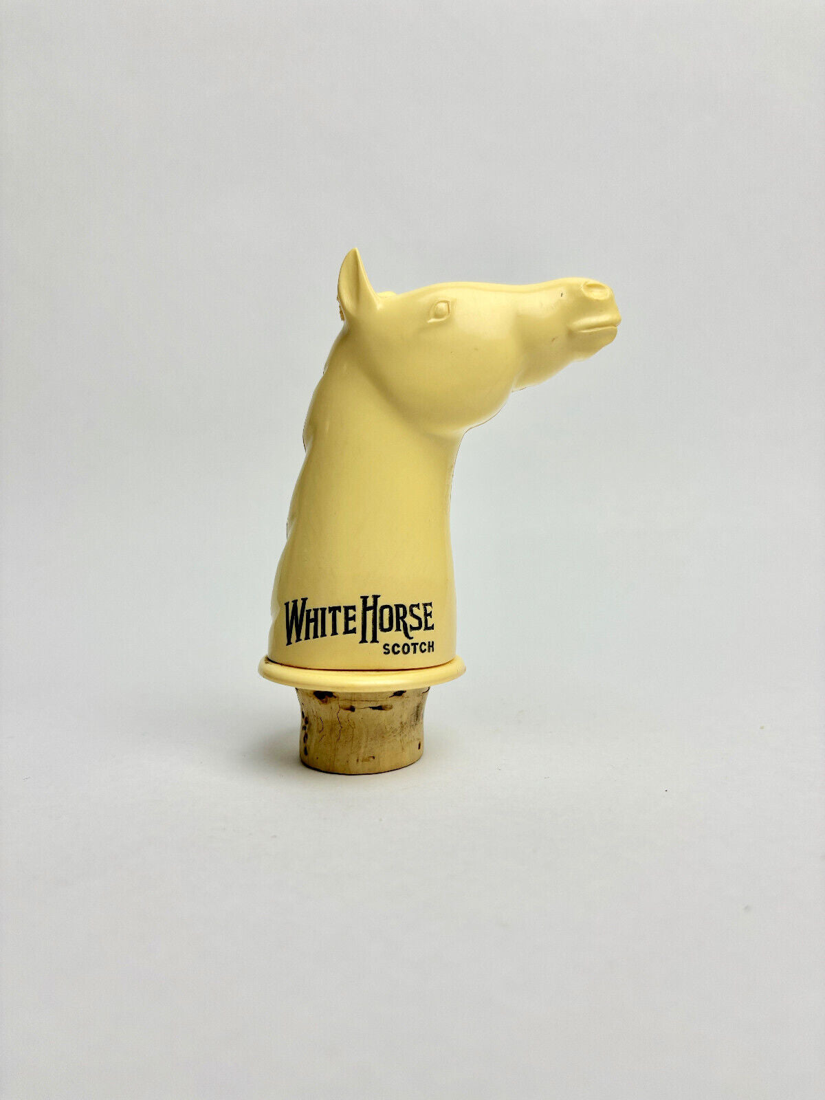 White Horse Whisky Horse Head Plastic Stopper