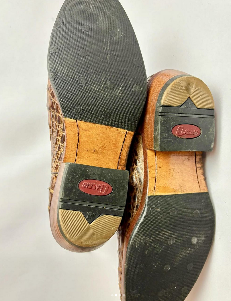 Croc Belly Cowboy Boots size 9