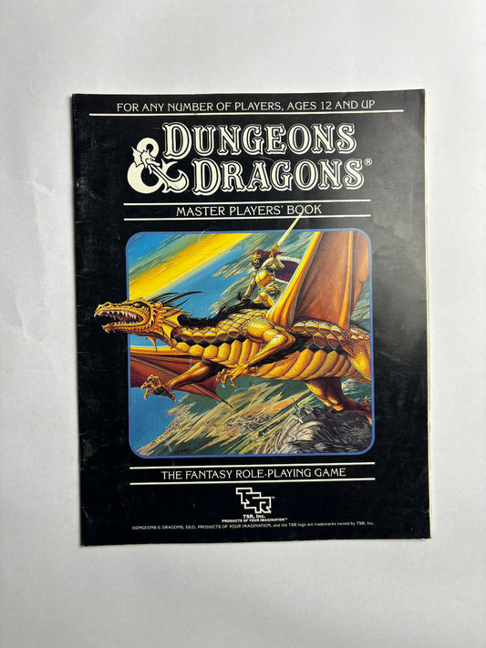 Dungeons & Dragons, D&D: Master DM's Book (TSR 1985)