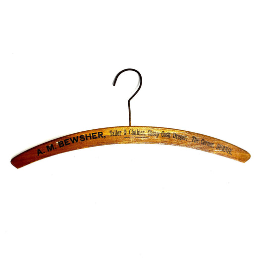 AM Bewsher Tailor and Clothier Burnie Tasmania Coat Hanger