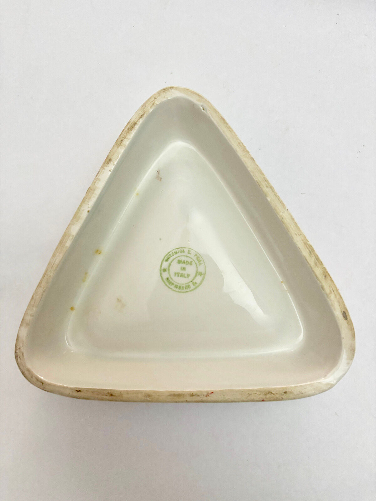 VINTAGE CERAMIC CINZANO ASHTRAY MID CENTURY ITALY