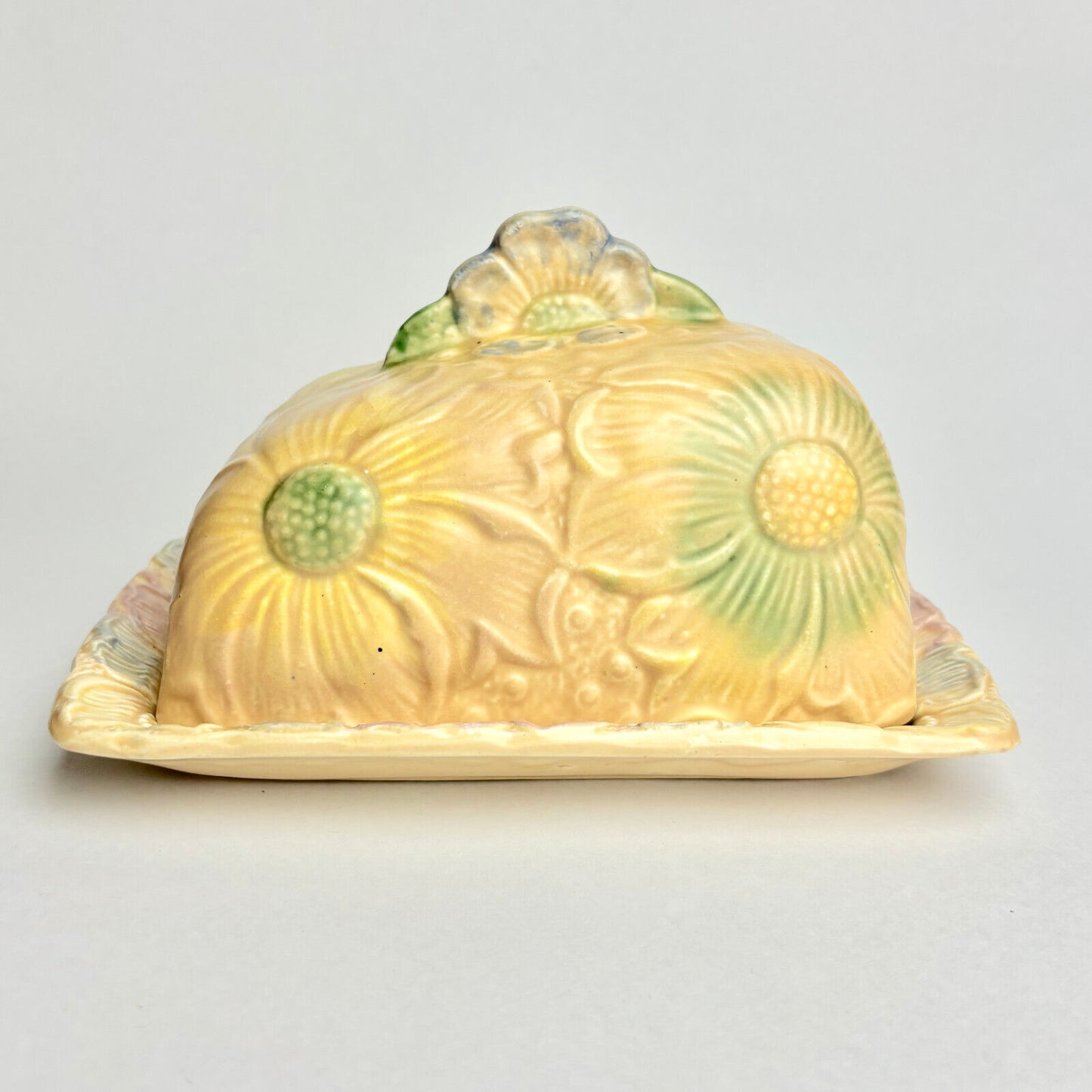 Kensington Ware Majolica Cheese Dish and Cover