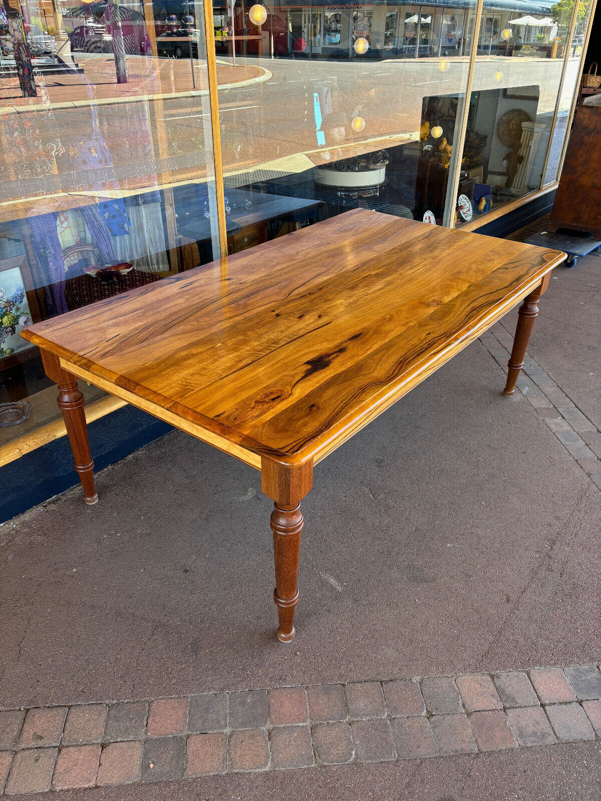 Stunning handmade Marri table with Wandoo legs