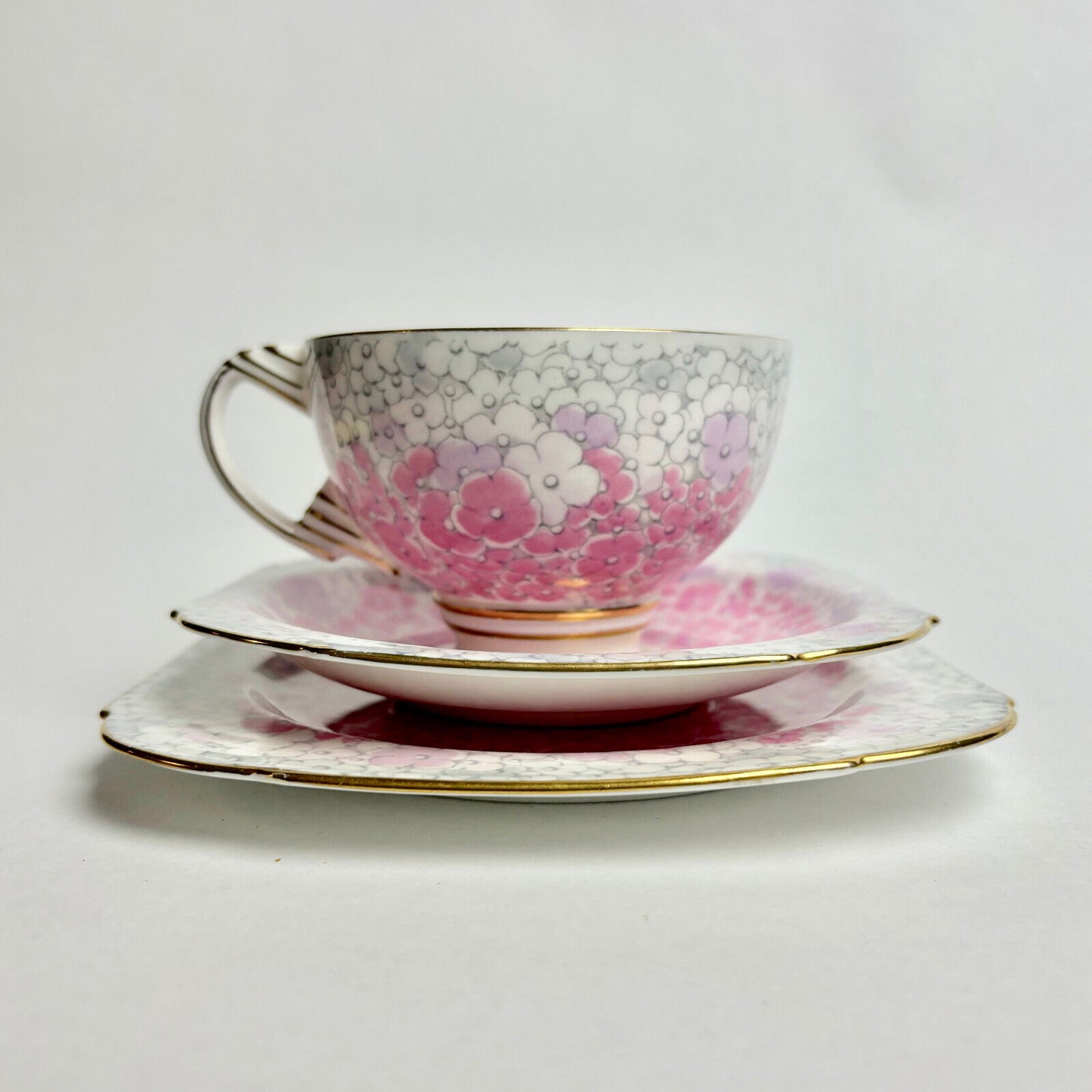 Pink Art Deco Paragon Trio