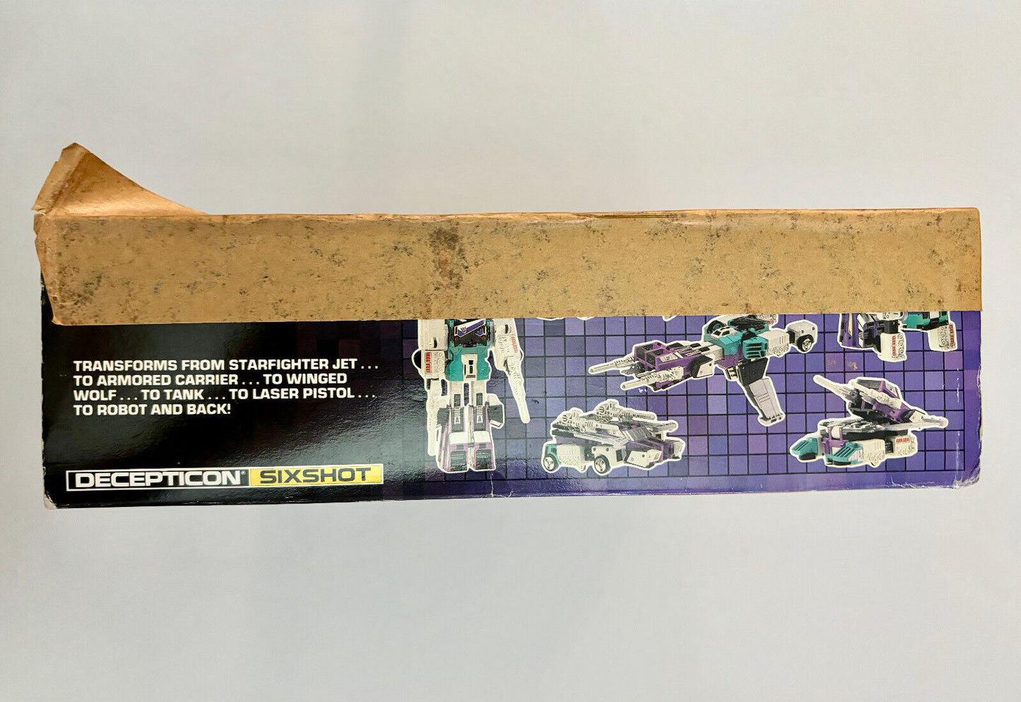 Sixshot 100% Complete W BOX 1987 Vintage Hasbro G1 Transformers Action Figure