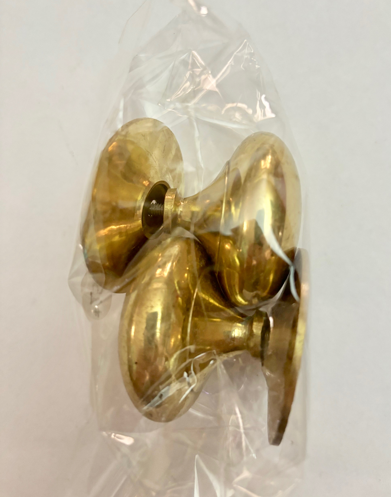 Two Large Antique Brass Drawer Pull Handles