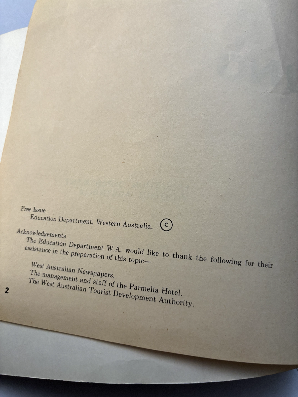 Cooking WA Education Dept book 1970s