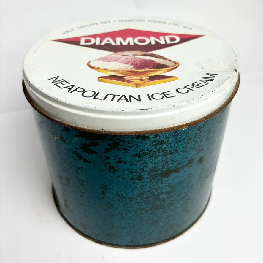 Vintage Diamond Neapolitan Ice Cream Tin