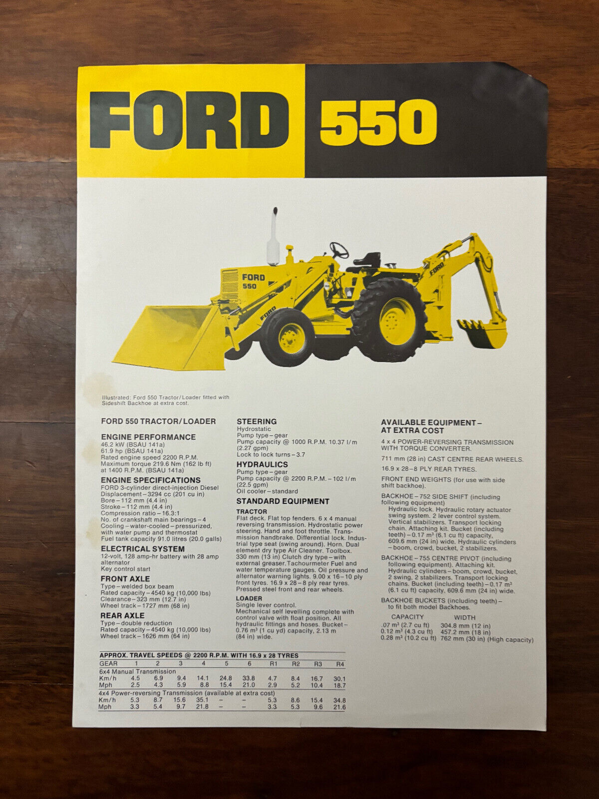 Ford 550 Sales Brochure