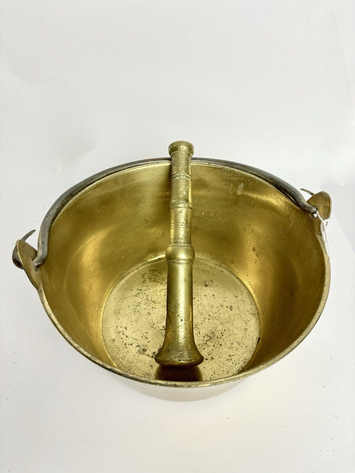 VINTAGE BRASS CHEMIST’S PESTLE & MORTAR