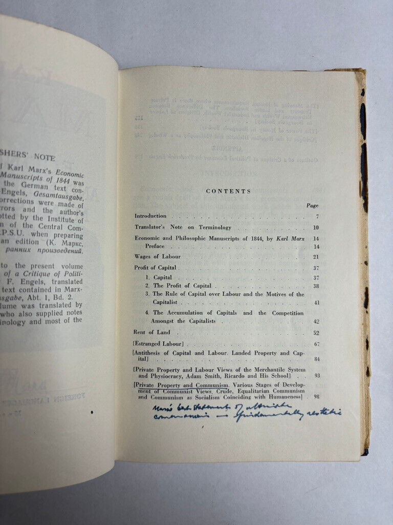 Economic and Philosophic Manuscripts of 1844 Karl Marx