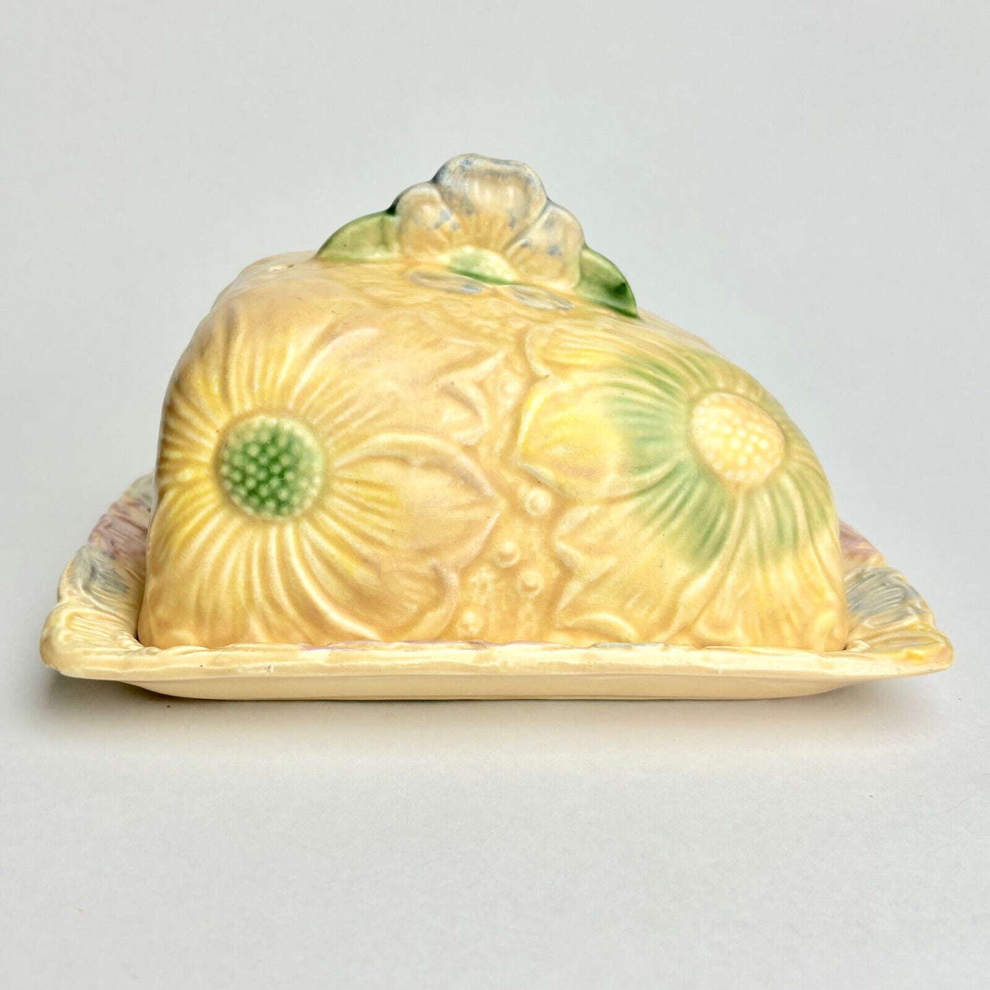 Kensington Ware Majolica Cheese Dish and Cover