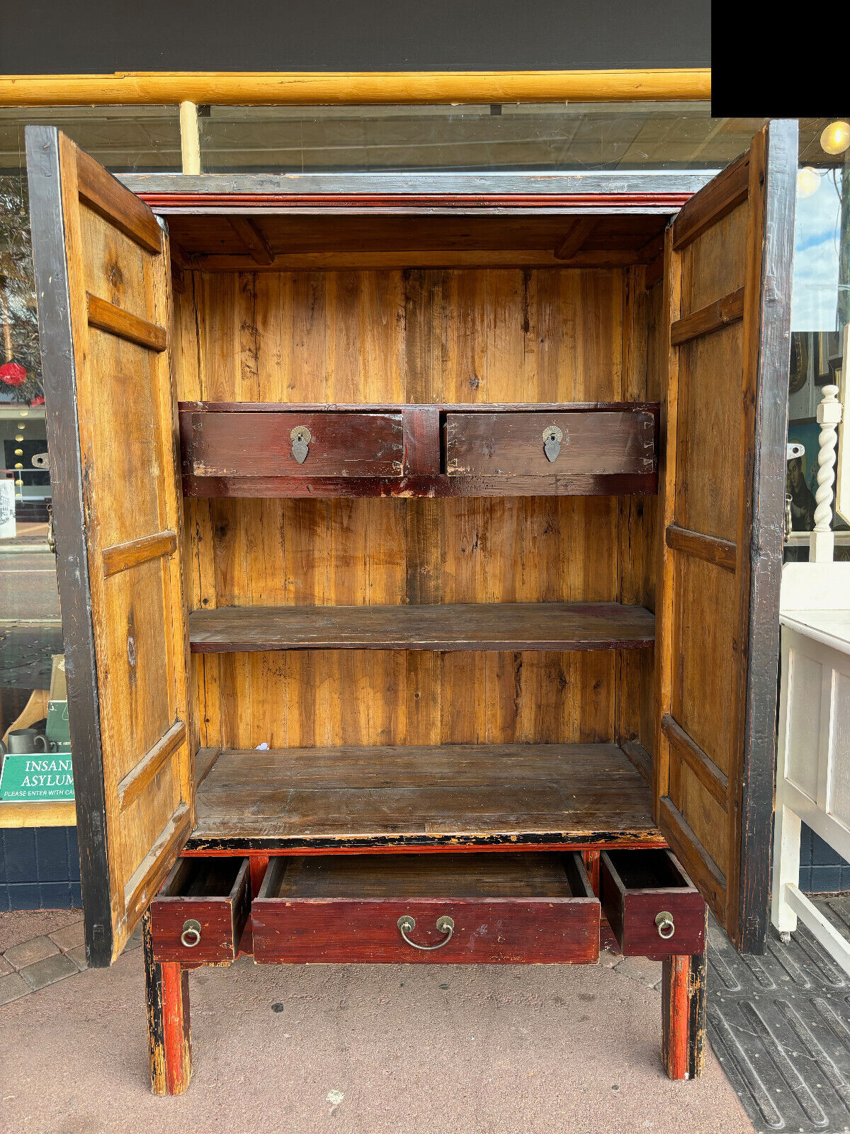 Antique Chinese Scripture Cupboard